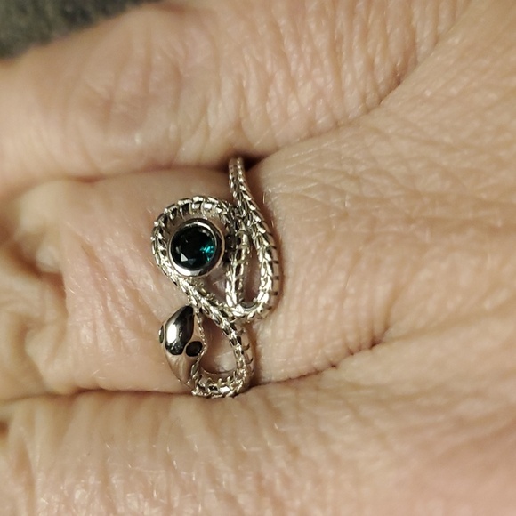 STERLING SLYTHERIN HP COLLECTION sz 6 - Picture 1 of 3